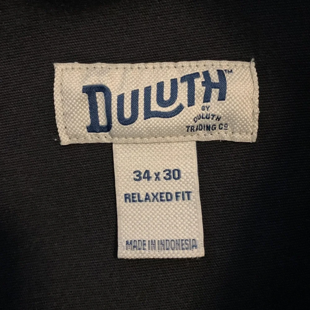 Duluth‎ Trading Co Pants Mens 35x28 Gray Flex Fire Hose Relaxed Canvas Workwear